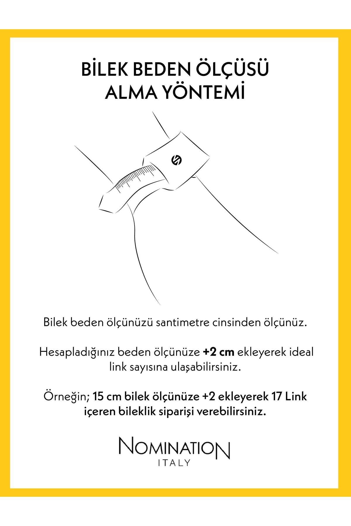 Orijinal İtalyan Charm Bileklik Kişiselleştirilebilir Çelik, Gümüş Kalp Link Hediyeli Made in Italy