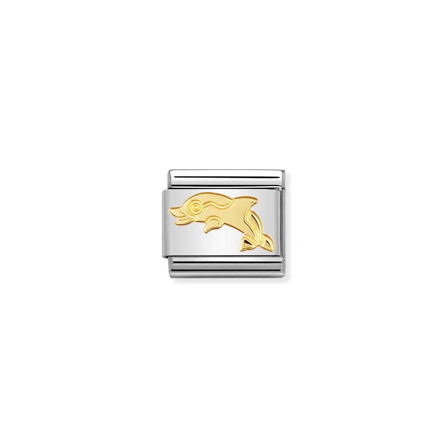 Composable Classic Dekoratif Link - Hayvanlar - Yunus - (04 Dolphin) 18K Altın