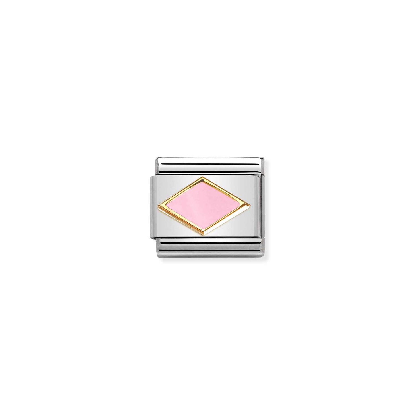 Composable Classic Dekoratif Link - Semboller - Eşkenar Pembe - 18K Altın