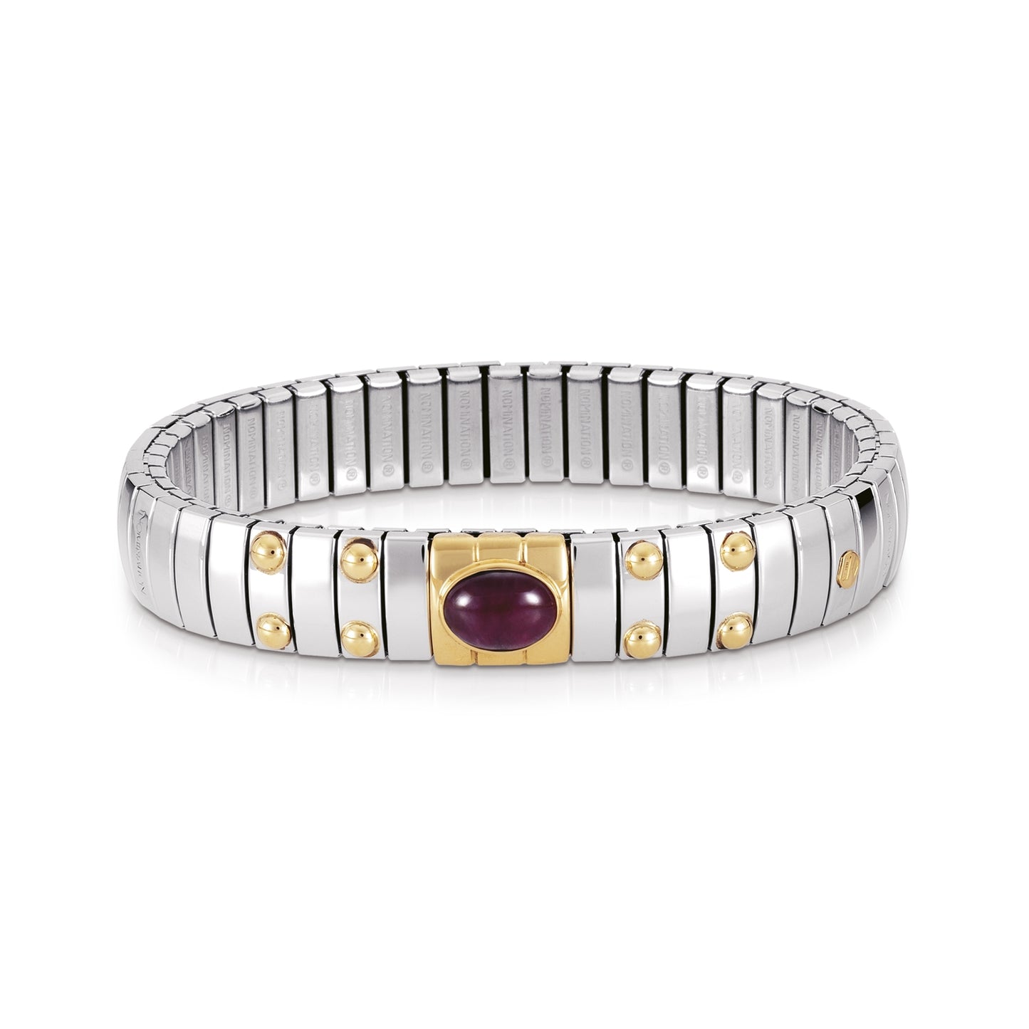 EXTENSION Bileklik in Paslanmaz Çelik - 18k Altın Ve 3 Taş CITR E