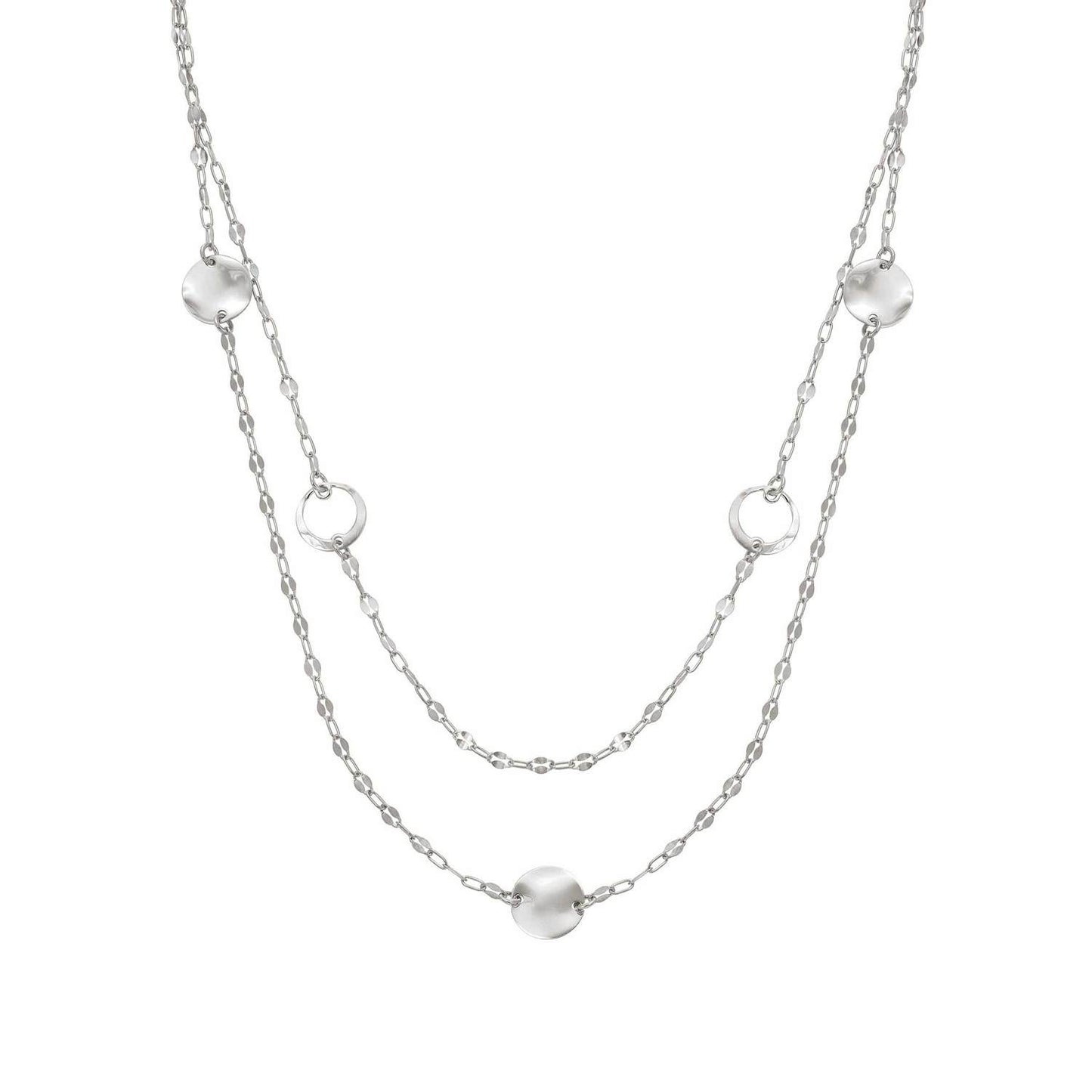 Luna - Gerdanlık Kolye - Gümüş