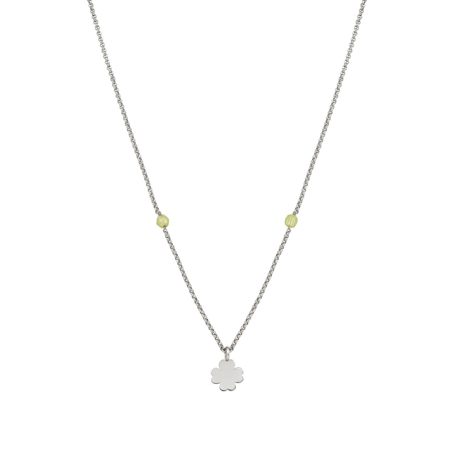 Bella - Kolye - Gümüş F ile Dört Yaprak Yonca