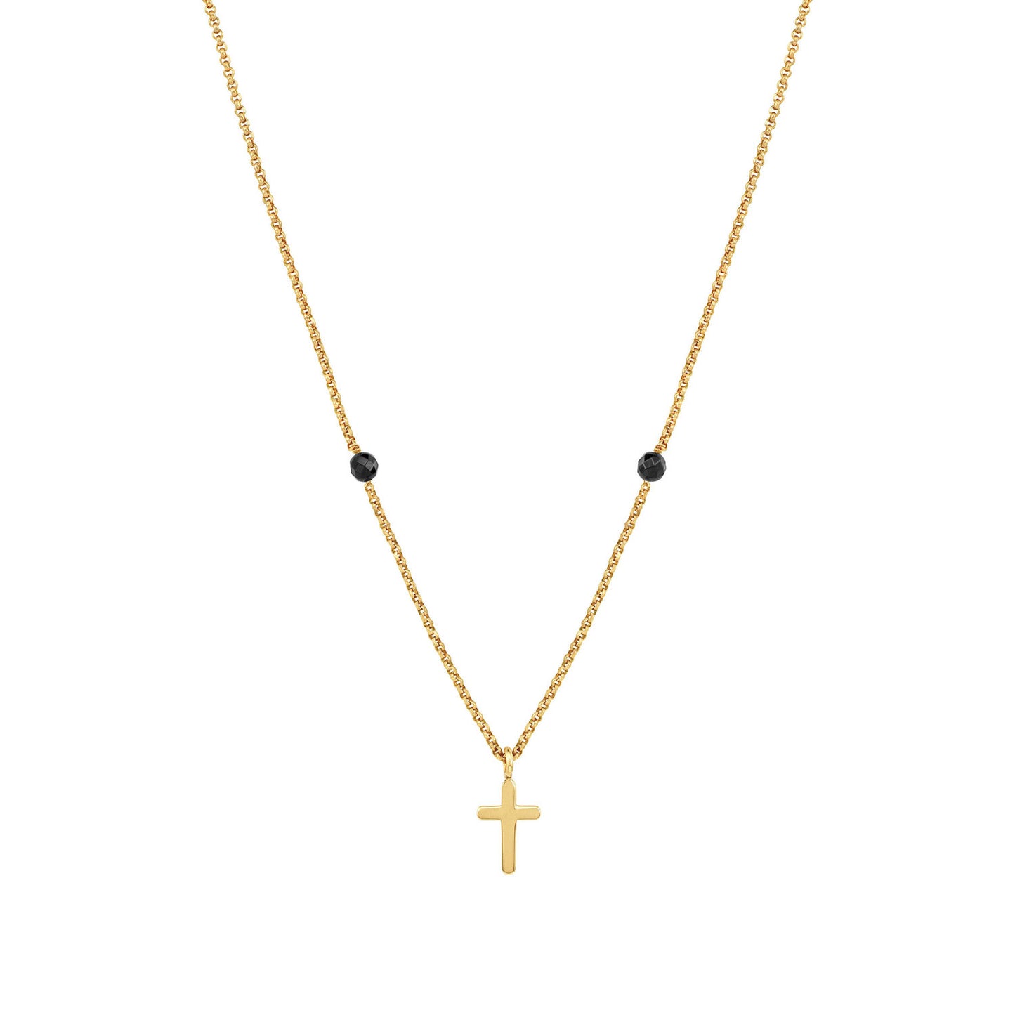 Bella - Kolye - Altın yüzgeçle çapraz,