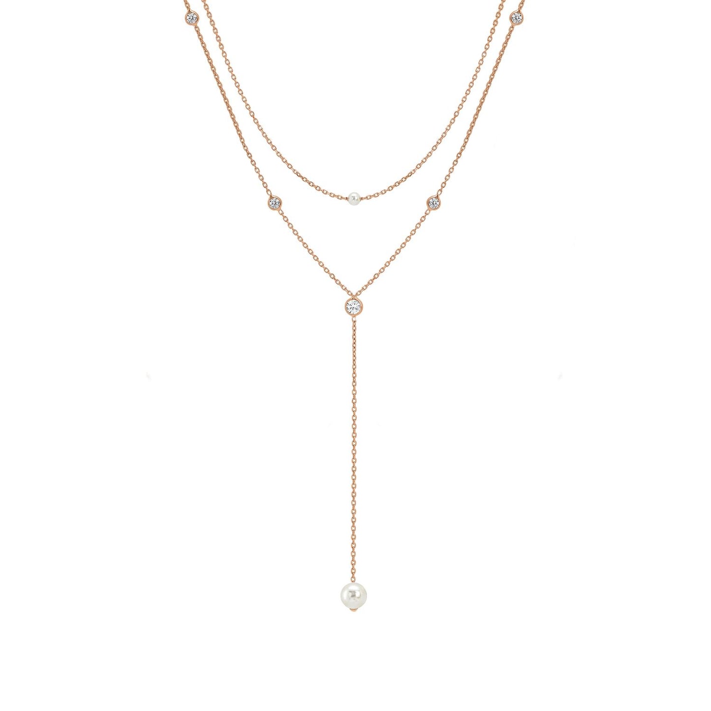 Bella - Kolye - Rose Altın