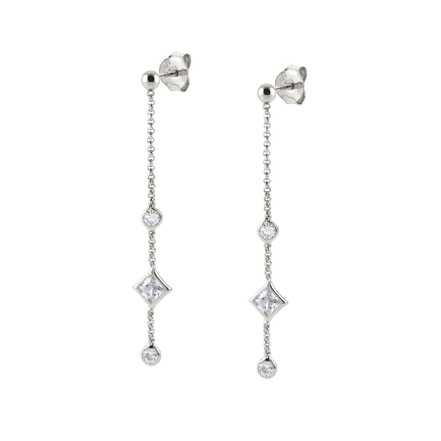 Bella - Küpe - Gümüş eşkenarcı