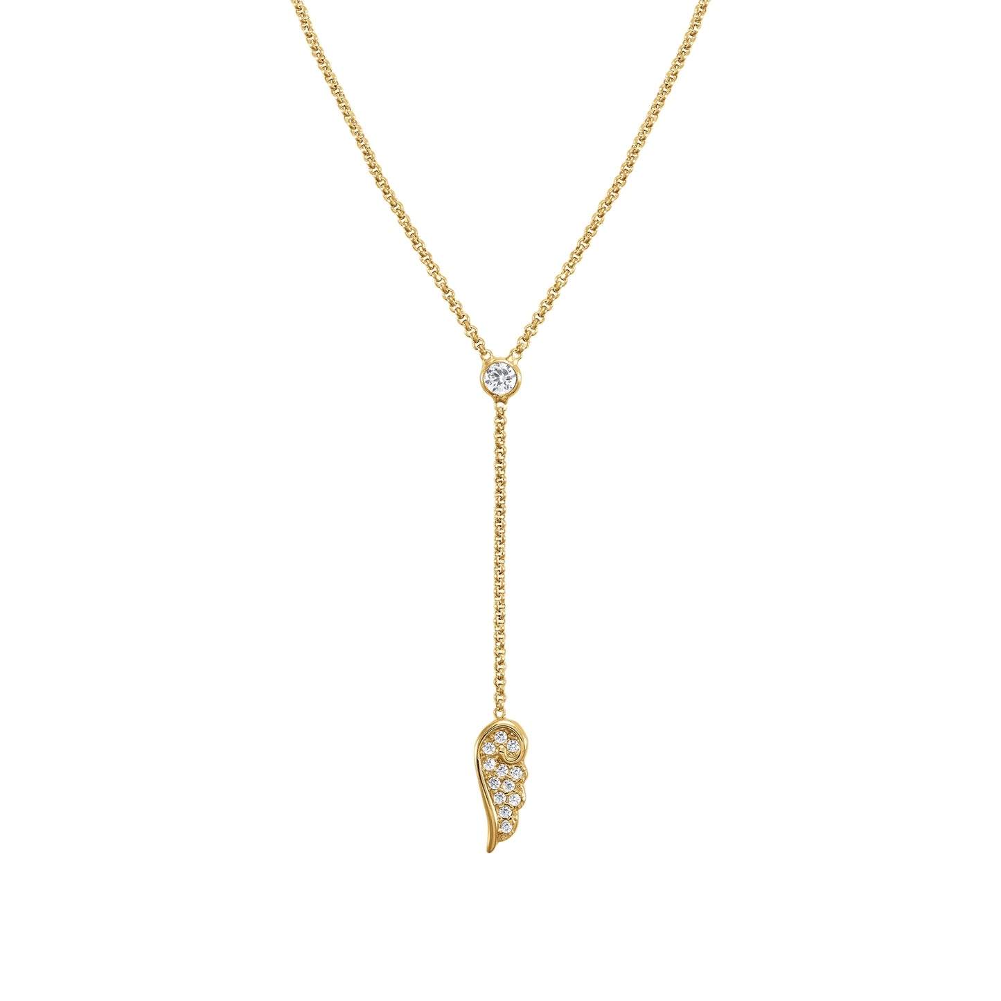 Angel - Kolye - Sarı altın