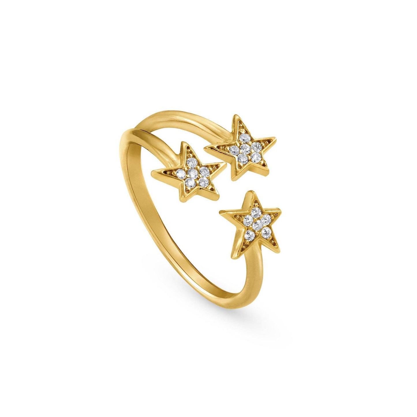 Stella - Yüzük - Sarı Altın 24 Boyut 16