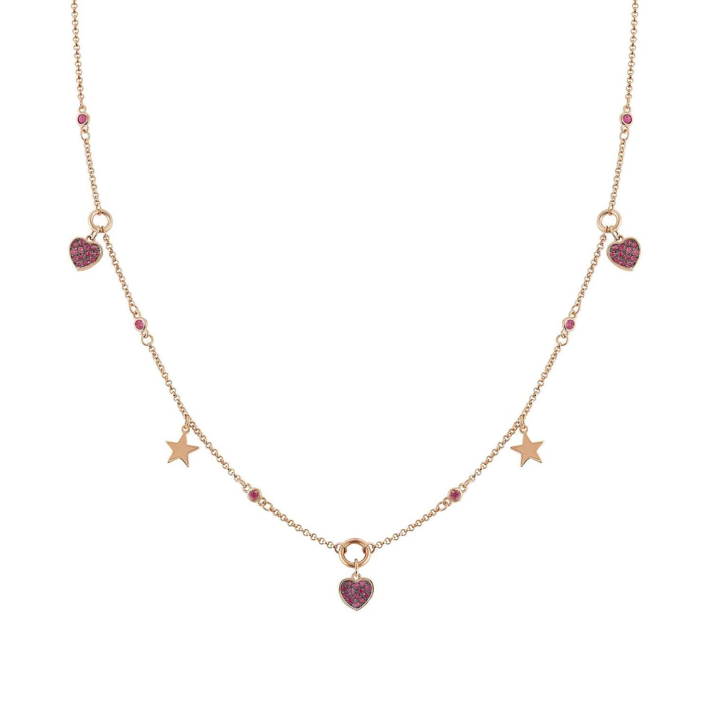 NightDream - Kolye - Rose altın kalp