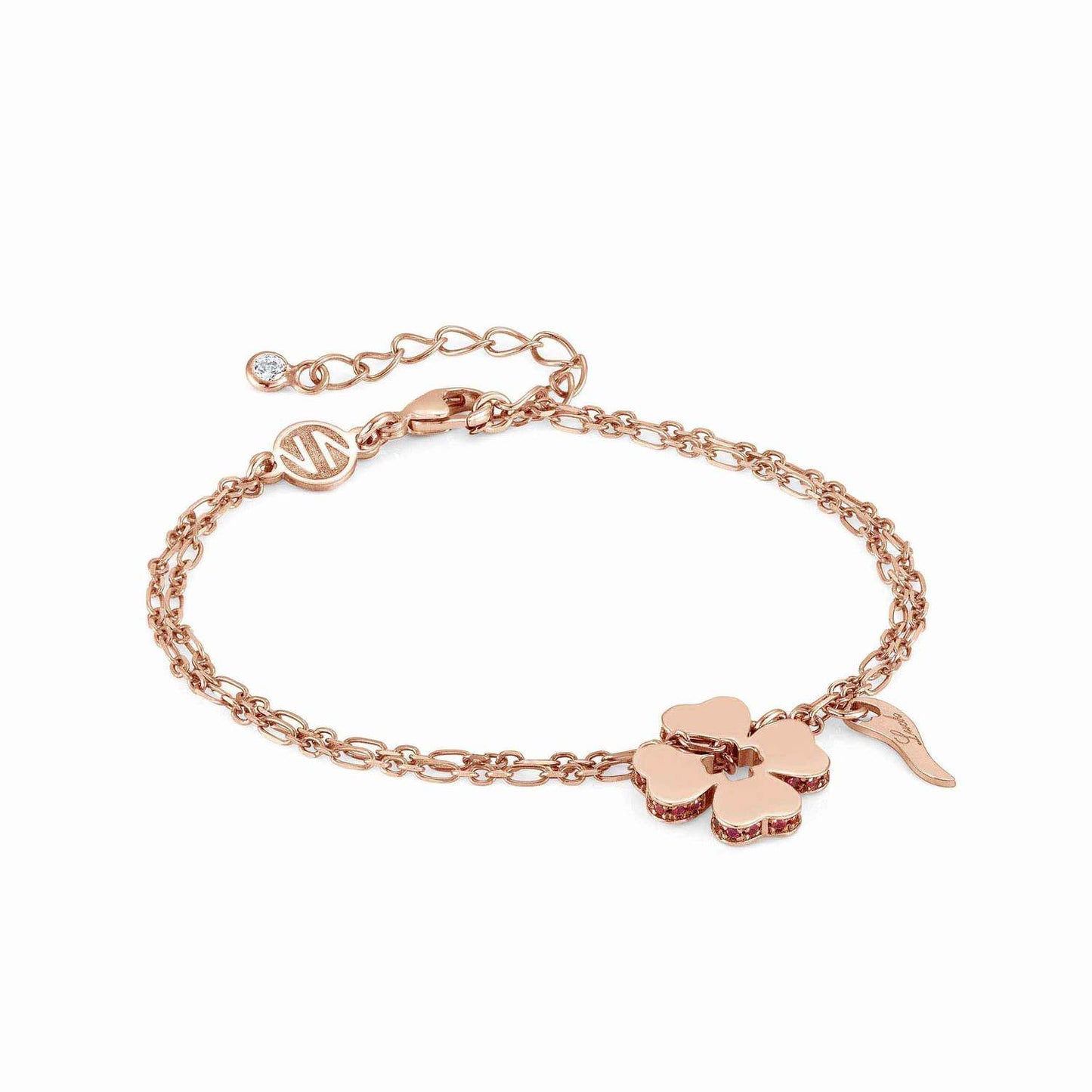 Essentials - Bileklik - Dört yaprak yonca rusegold