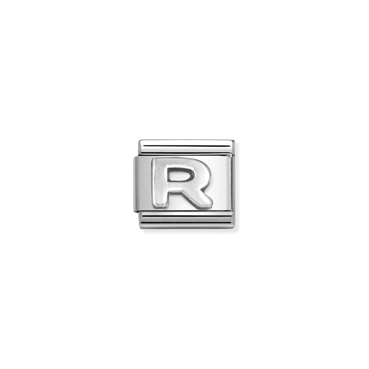 Composable Classic Dekoratif Link - Harfler - R - (18 R) 925 Gümüş