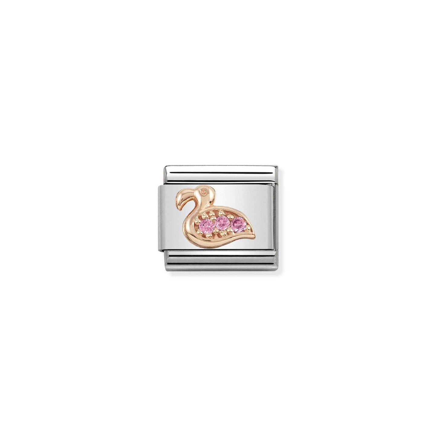 Composable Classic Dekoratif Link - Semboller - Flamingo - (29 Flamingo) 9K Rose Altın