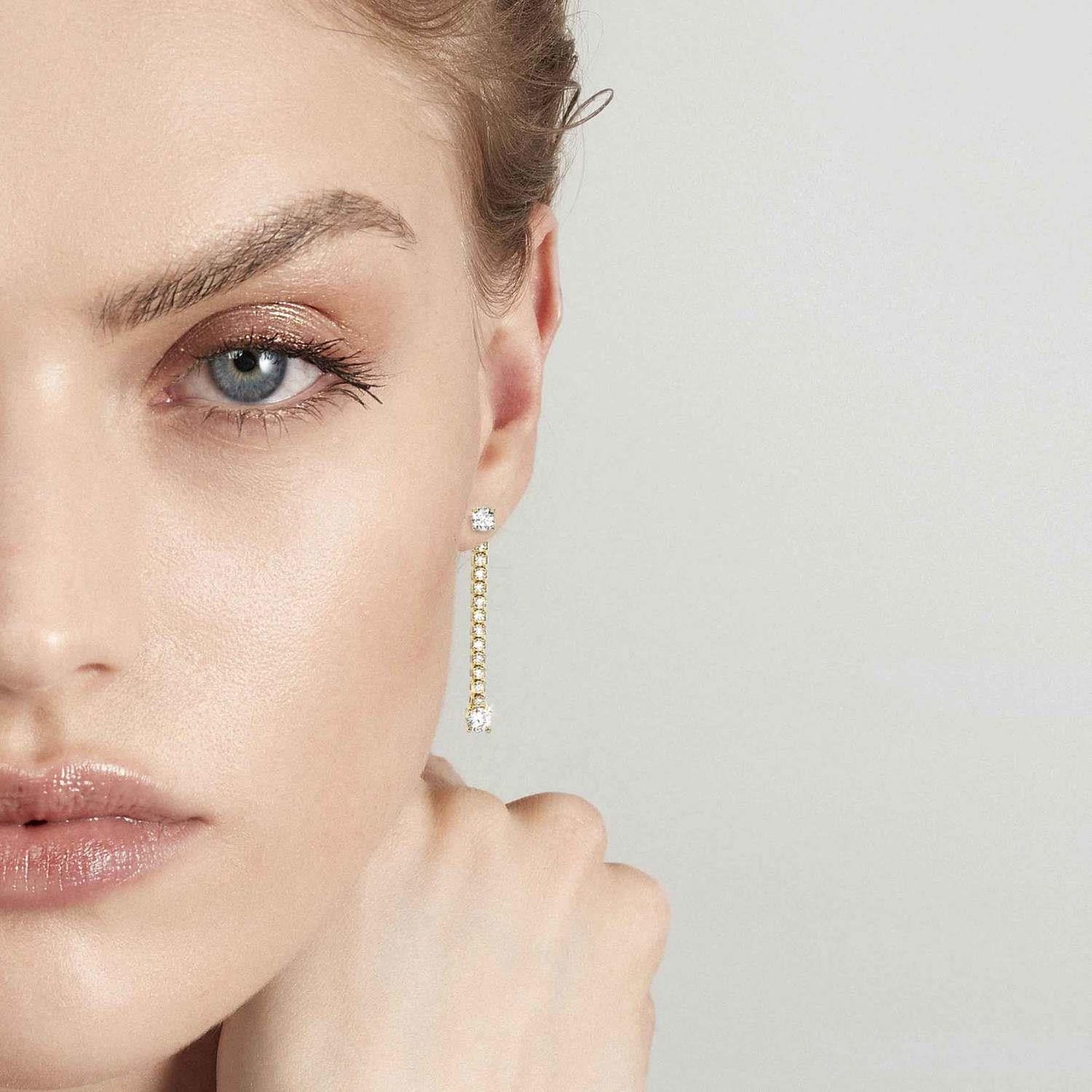 Chic&Charm - Küpe - Sarı altın