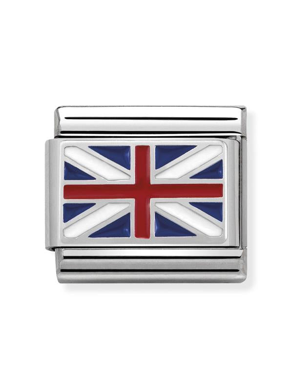 Composable Classic Dekoratif Link - Bayraklar - Büyük Britanya - 925 Gümüş