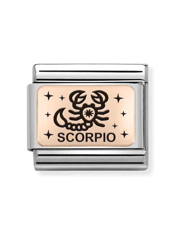 Composable Classic Dekoratif Link - Burçlar - Akrep Burcu - (08 Scorpio) 9K Rose Altın