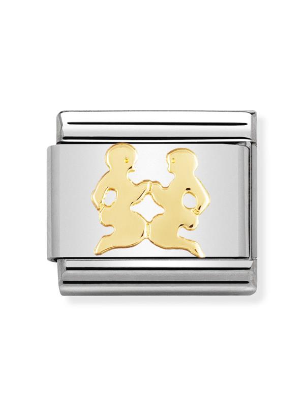 Composable Classic Dekoratif Link - Burçlar - İkizler - (03 Gemini) 18K Altın