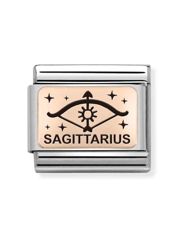 Composable Classic Dekoratif Link - Burçlar - Yay Burcu - (09 Sagittarius) 9K Rose Altın