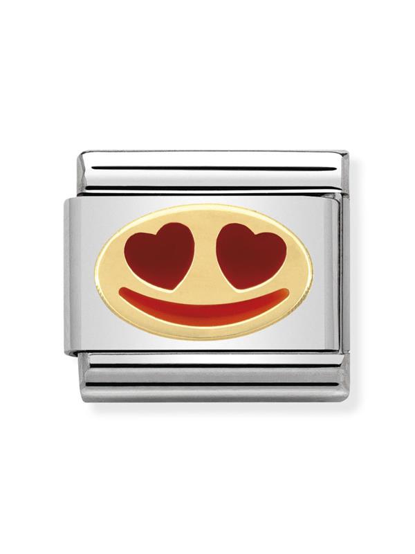 Composable Classic Dekoratif Link - Eğlence - Aşkta Gülümseme - 18K Altın