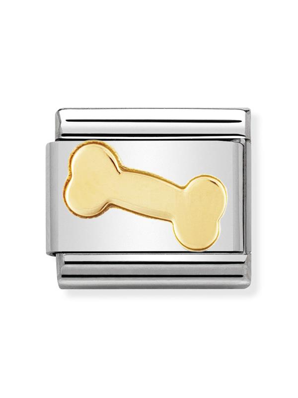 Composable Classic Dekoratif Link - Eğlence - Kemik - (09 Bone) 18K Altın