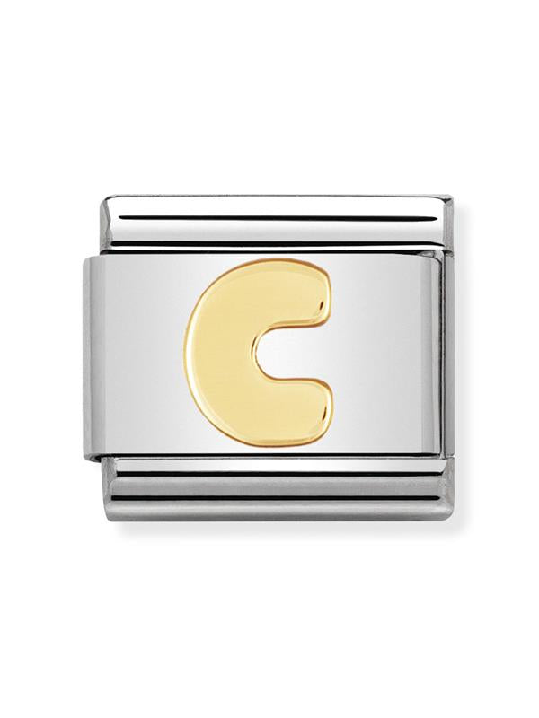 Composable Classic Dekoratif Link - Harfler - C harfi - (03 C) 18K Altın