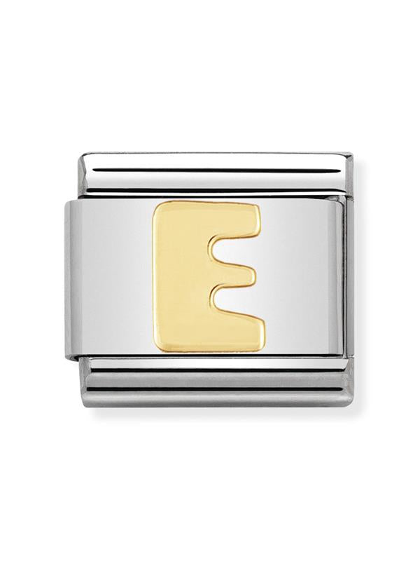 Composable Classic Dekoratif Link - Harfler - E harfi - (05 E) 18K Altın
