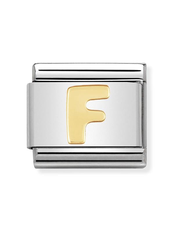 Composable Classic Dekoratif Link - Harfler - F harfi - (06 F) 18K Altın
