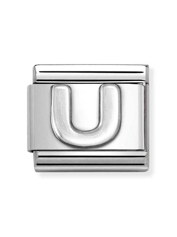Composable Classic Dekoratif Link - Harfler - U - (21 U) 925 Gümüş