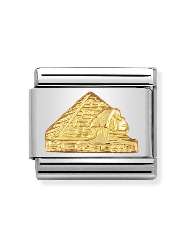 Composable Classic Dekoratif Link - Kabartma Anıtlar - Piramit - (05 Pyramid) 18K Altın