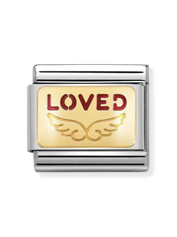 Composable Classic Dekoratif Link - Plakalar - Loved Melek - 18K Altın