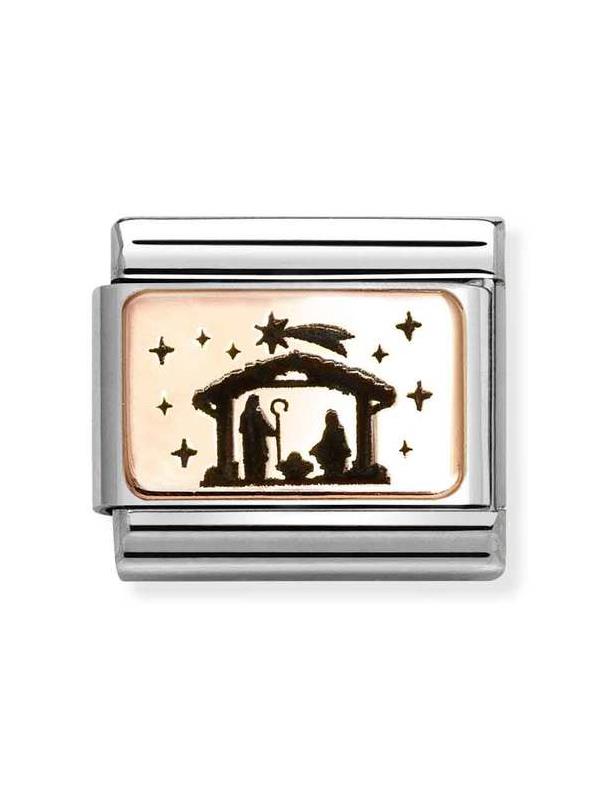 Composable Classic Dekoratif Link - Plakalar Mesajlar - Doğuş - 9K Rose Altın