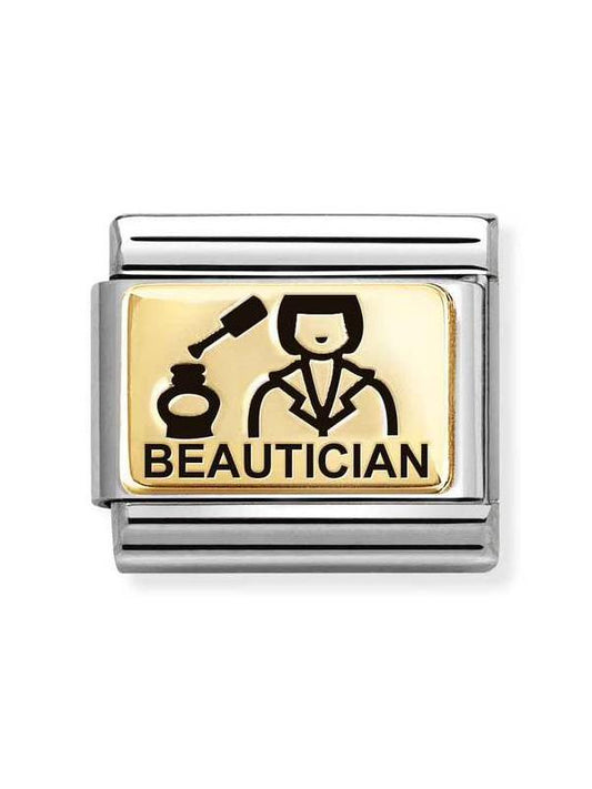 Composable Classic Dekoratif Link - Plakalar Mesajlar - Güzellik uzmanı - 18K Altın