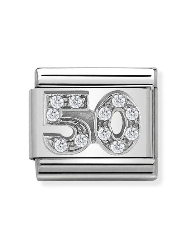 Composable Classic Dekoratif Link - Semboller - 50 - (23 50) 925 Gümüş Zirkon
