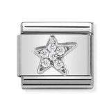 Composable Classic Dekoratif Link - Semboller - Asimetrik yıldız -  925 Gümüş Zirkon