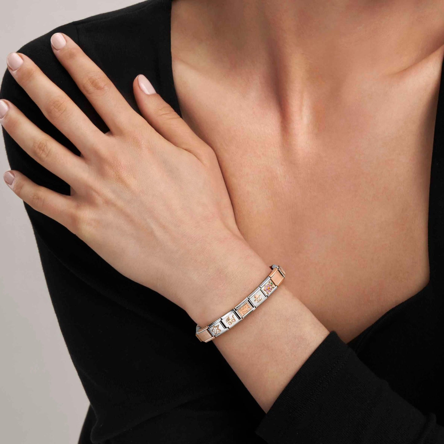Composable Classic Dekoratif Link - Semboller - Emzik - (57 Pacifier) 9K Rose Altın