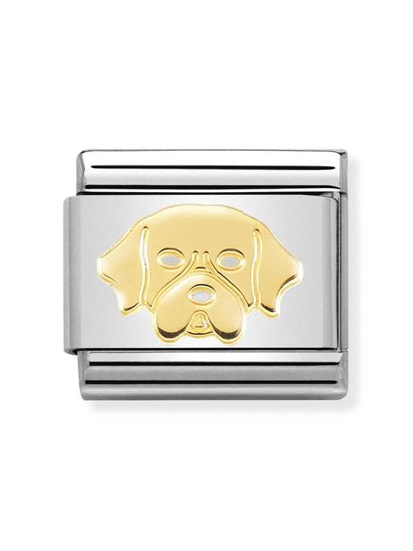 Composable Classic Dekoratif Link - Semboller - Golden Retriever - 18K Altın