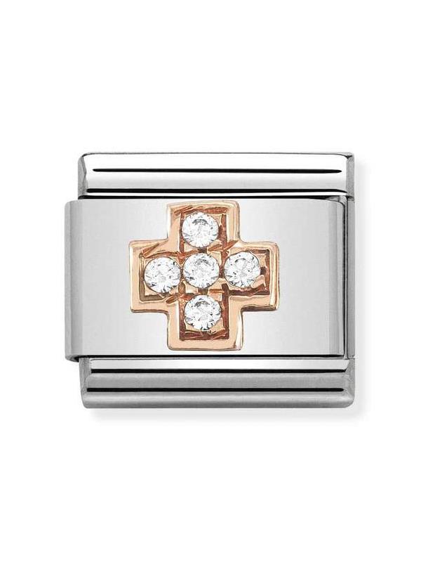 Composable Classic Dekoratif Link - Semboller - Haç - (29 Cross) 9K Rose Altın