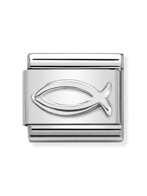 Composable Classic Dekoratif Link - Semboller - Ichthys - (03 Ichthys) 925 Gümüş