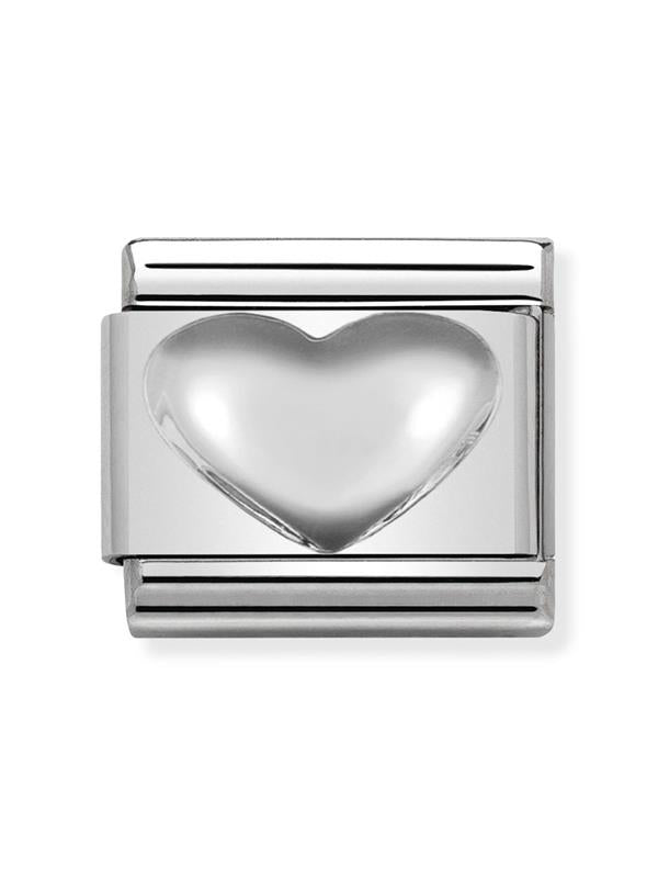 Composable Classic Dekoratif Link - Semboller - Kalp - (01 Heart) 925 Gümüş