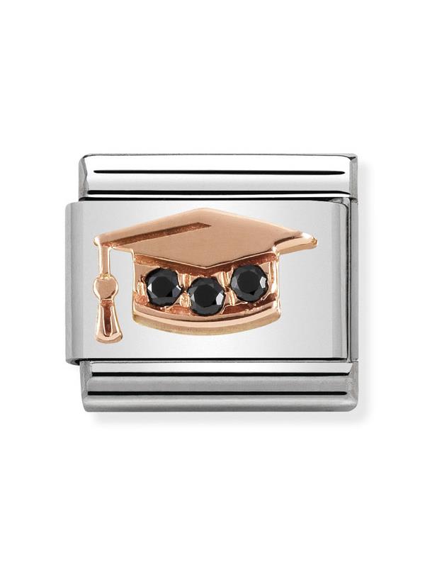 Composable Classic Dekoratif Link - Semboller - Mezuniyet şapkası - 9K Rose Altın