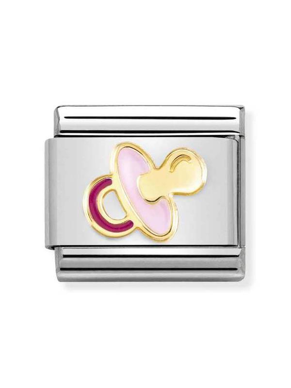 Composable Classic Dekoratif Link - Semboller - Pembe emzik - 18K Altın