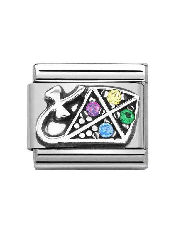 Composable Classic Dekoratif Link - Semboller - Uçurtma - (03 Kite) 925 Gümüş Zirkon