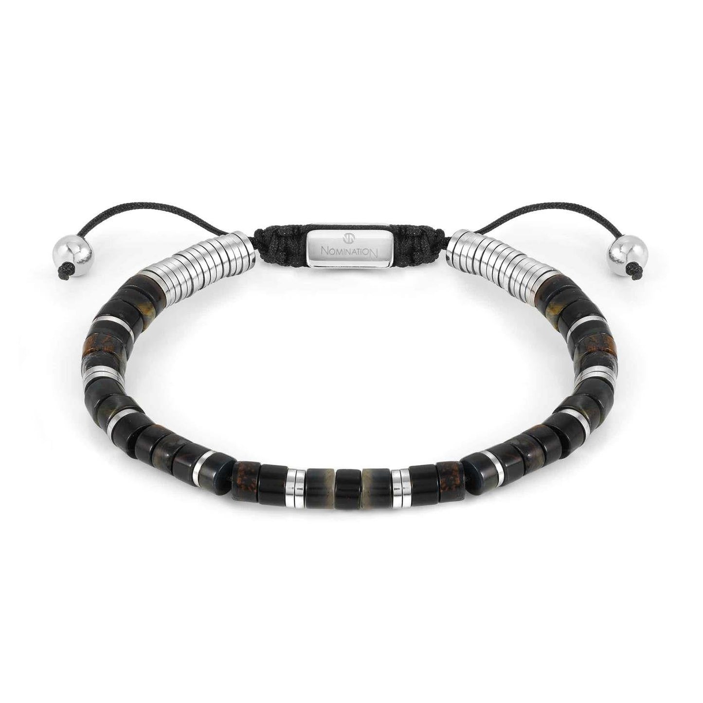 InstinctStyle - Bileklik - Siyah ve Kahverengi Jasper