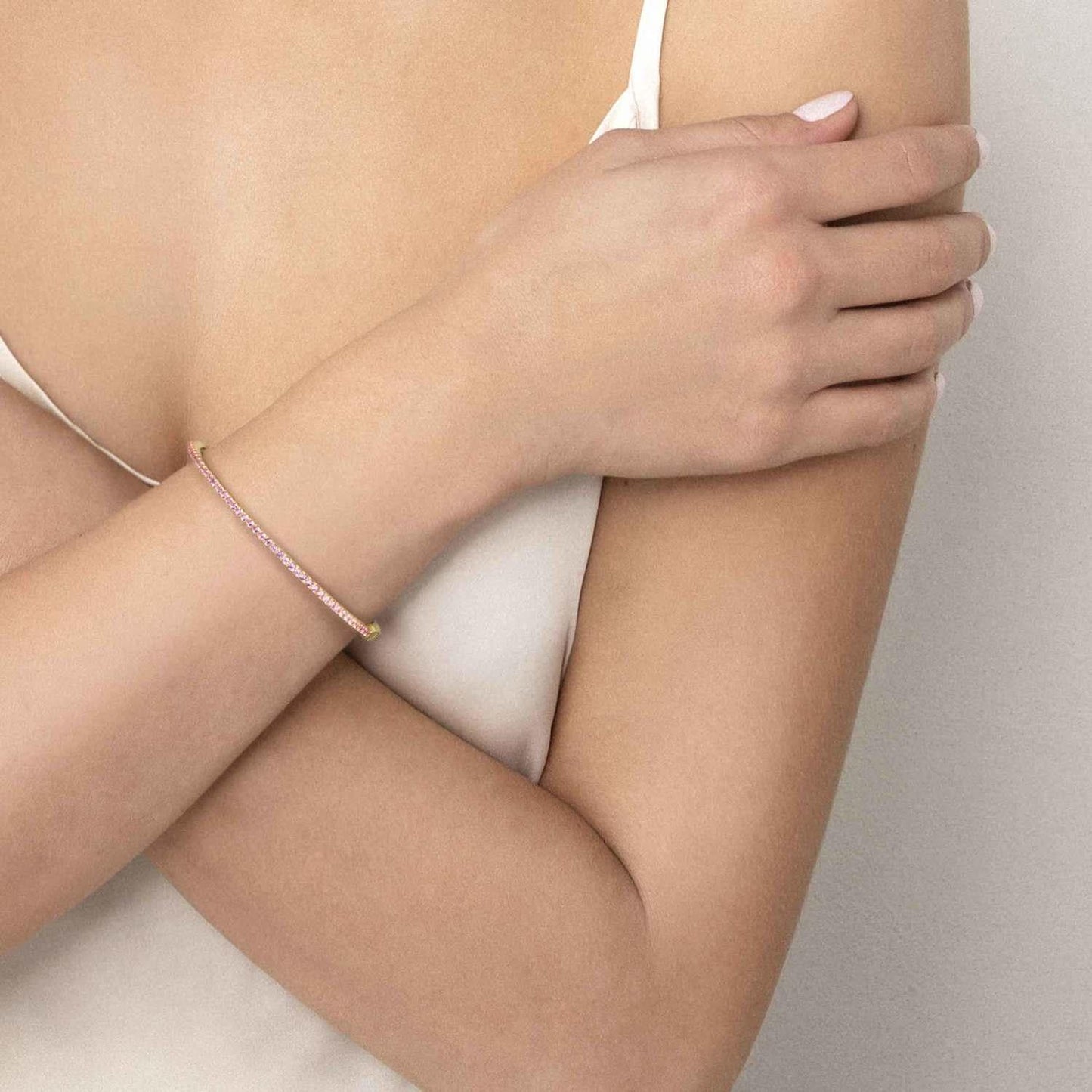 Lovelight - Bileklik - Pembe yüzgeç, sarı altın