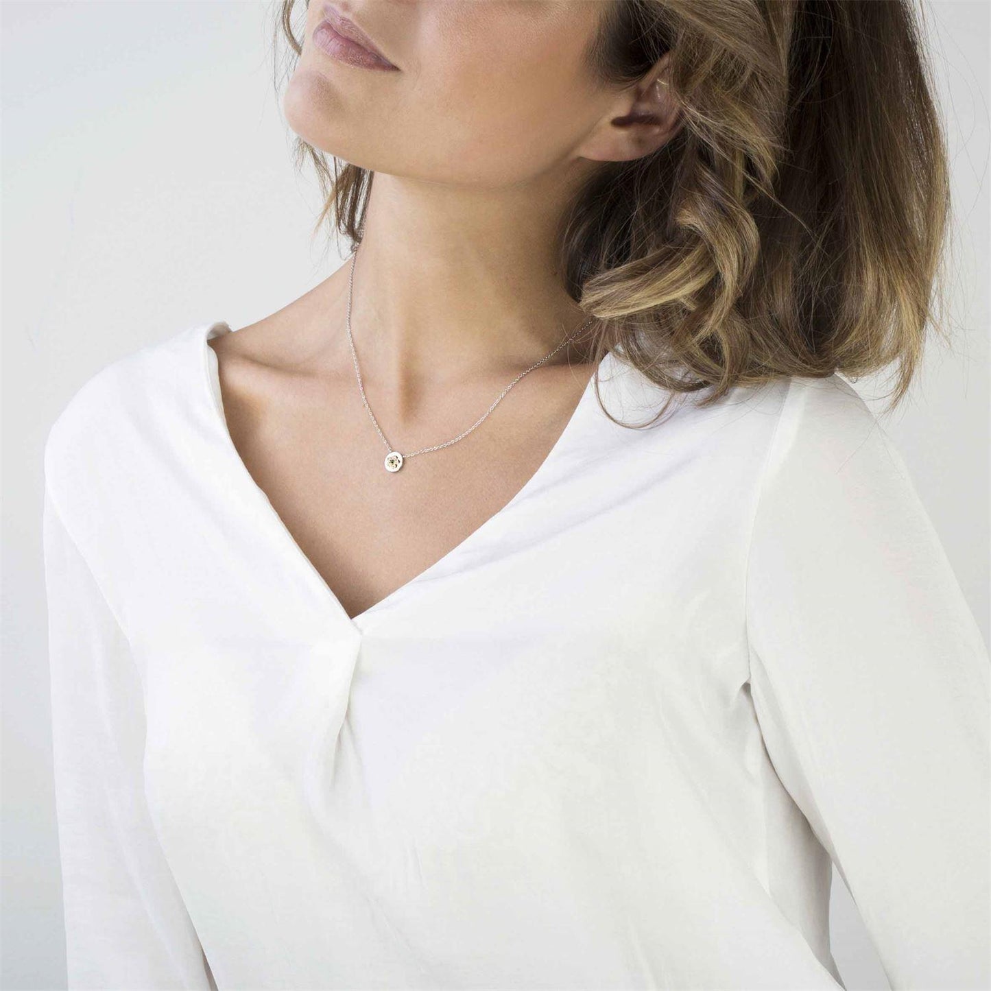 Mybonbons - Kolye - Çiçek pembe yeşil