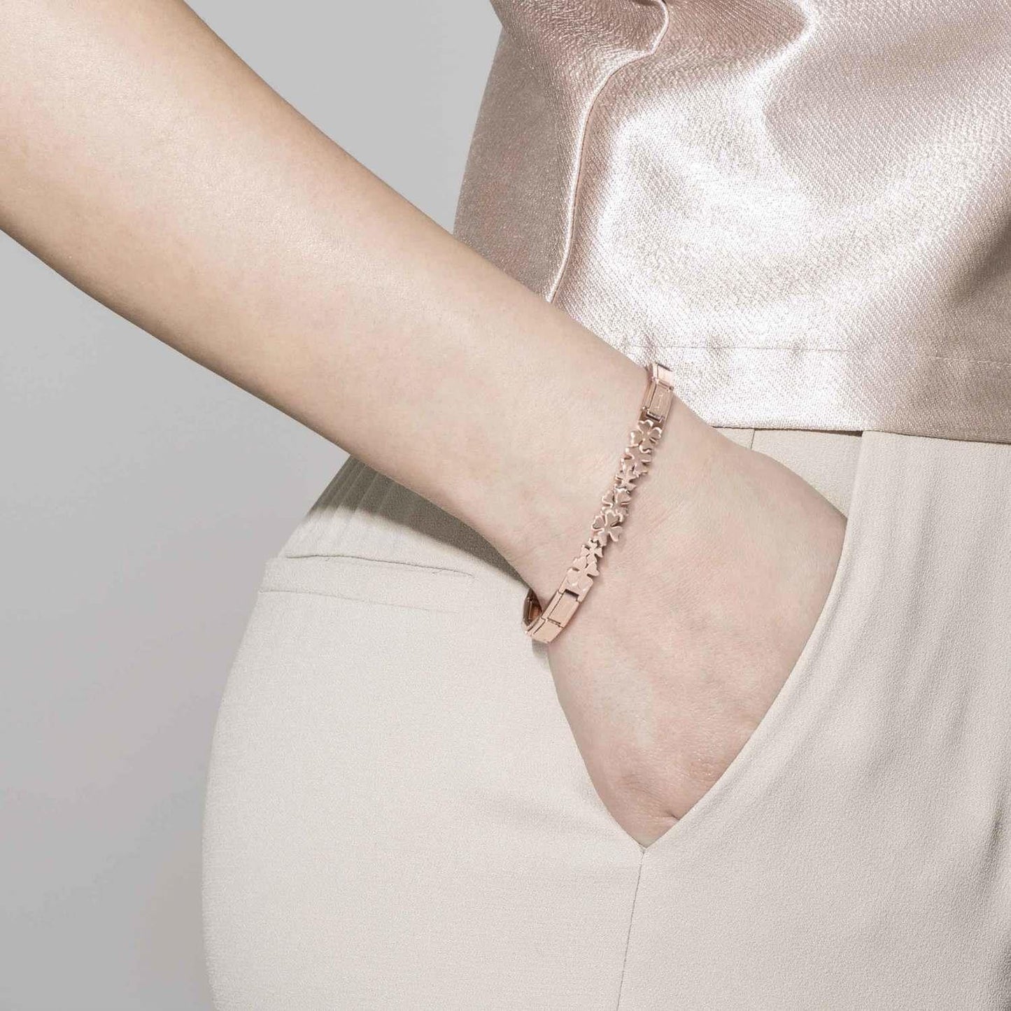 Trendsetter - Bileklik - Yıldızlar Rose altın kaplama