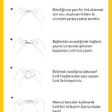Kişiselleştirilebilir Dekoratif Linkli Klasik Siyah Paslanmaz Çelik Bileklik - Altıgen Vida