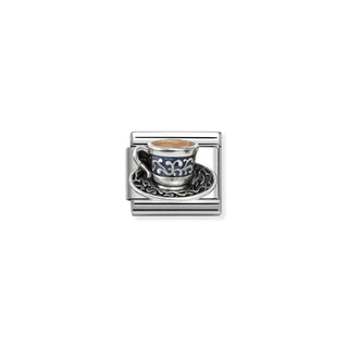 Composable Classic Dekoratif Charm Semboller 925 Ayar Gümüş Kahve Fincanı