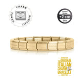 Orijinal İtalyan Charm Bileklik Kişiselleştirilebilir Altın Sarısı, Gümüş Kalp Link Hediyeli Made in Italy