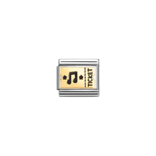 Composable Classic Dekoratif Link - Plakalar - Konser bileti - 18K Altın