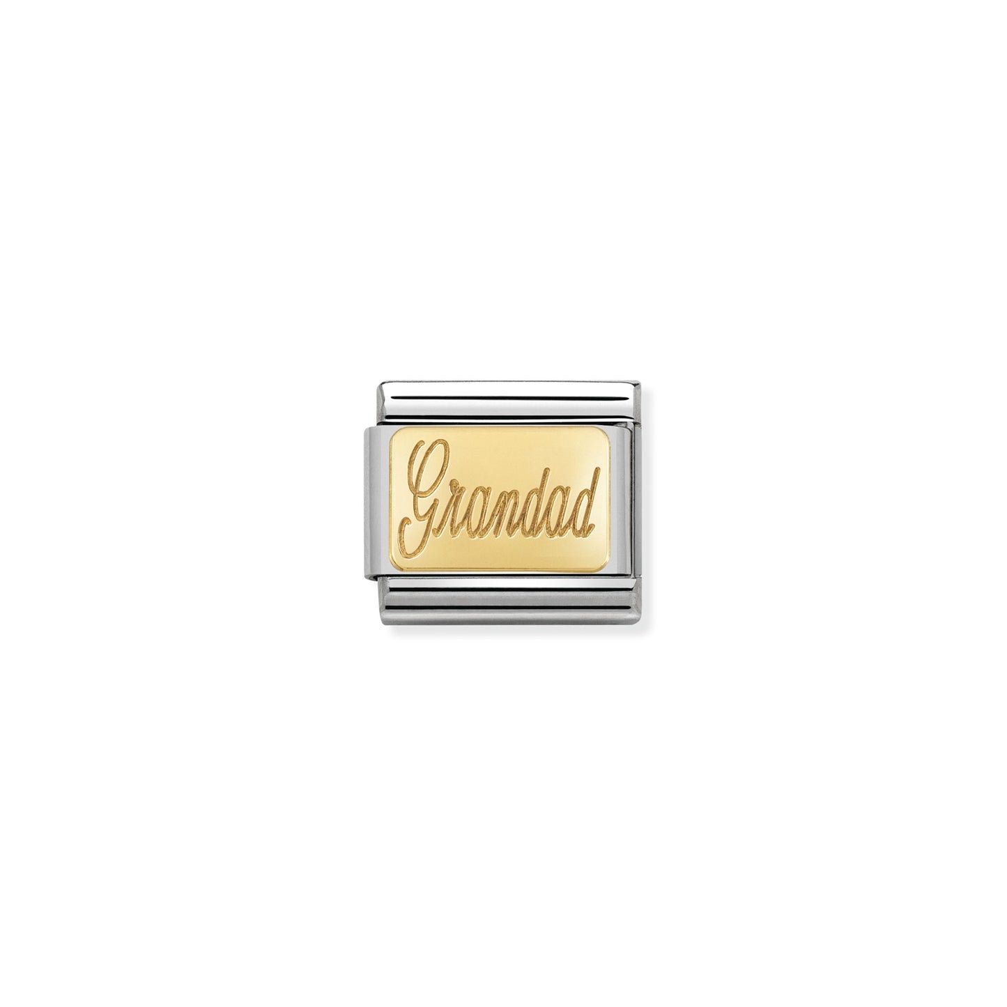 Composable Classic Dekoratif Link - Gravür - Büyükbaba - (28 GranDad) 18K Altın