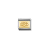 Composable Classic Engraved Sıgns   Paslanmaz Çelik - 18k Altın Custom (43-make A Wish)